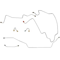 (1967) Brake Line Set - Front 2wd - Manual Drum